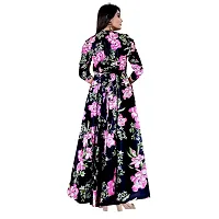 jwf Women's Rayon Regular Kurta Full Sleeves Kurti Gown Anarkali Dress for Women and Girls-thumb1