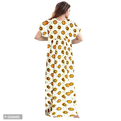 jwf Women's Cotton Nightwear Maxi Gown (Pack of 2 Pcs,)-thumb3