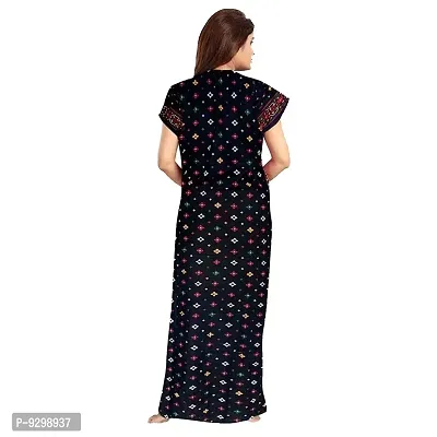 jwf Women's Pure Cotton Regular Maternity Nighty Jaipuri Night Gown Nighty (Free Size ( Upto XXL )-thumb5