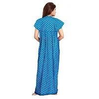 jwf Women's Cotton Printed Midi Night Dress (SON_6583 XXL_Multicolor_Free Size)-thumb1