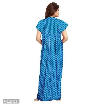 jwf Women's Cotton Printed Midi Night Dress (SON_6583 XXL_Multicolor_Free Size)-thumb2