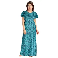 jwf Casual Wear Pure Cotton Maxi Nighty for Women-thumb3