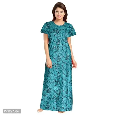 jwf Casual Wear Pure Cotton Maxi Nighty for Women-thumb4