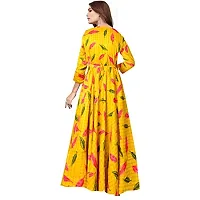 jwf Women Rayon A-Line Western Maxi Dress Gown for Girl/Women/Ladies (Free Size Upto XXL)-thumb3