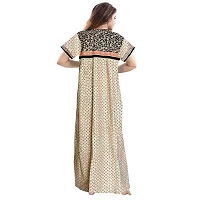 jwf Women's 100% Cotton Printed Maternity Full Length Sleepwear Maxi Nightdresses-thumb2