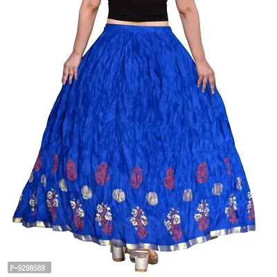 jwf Attractive Women's Cotton Printed Casual Long Skirts (Multicolour, Free Size)-thumb2