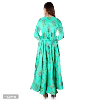JWF Women's Cotton A-Line Maxi Dress (Multicolour, Free Size) -Combo of 2 Pieces-thumb5