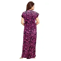 jwf Women's Half Sleeves Cotton Floral Print ZMaxi/Nighty/Night Dress|Nightwear for Womens (Combo of 2)-thumb4