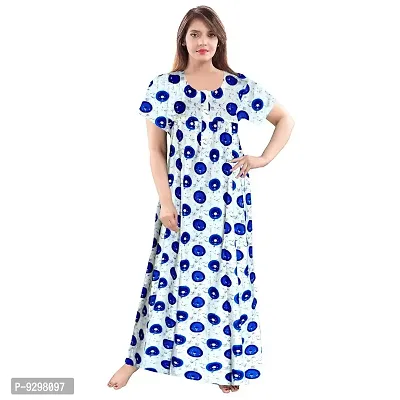 jwf Women's Cotton Nightwear Maxi Gown (Pack of 2 Pcs,)-thumb2
