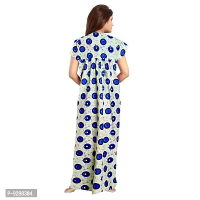 jwf Women Full Length Cotton Nighty (Multicolour L-XL) -Combo Pack of 2 Pieces-thumb3