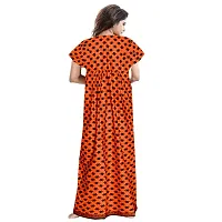 jwf Women's Pure Cotton Printed Attractive Maxi Maternity Wear Comfortable Nightdresses ( Combo Pack of 2 PCs.)-thumb4