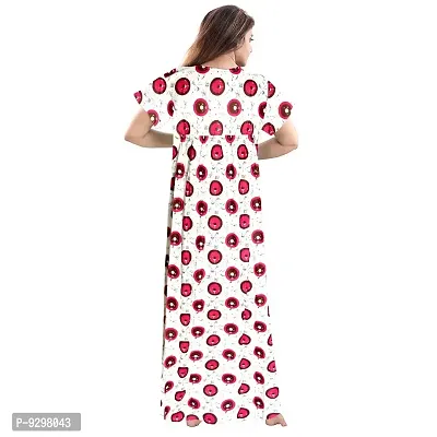 jwf Women's Pure Cotton Regular Jaipuri Maxi Nightdress (Multicolor, Free Size)-thumb5