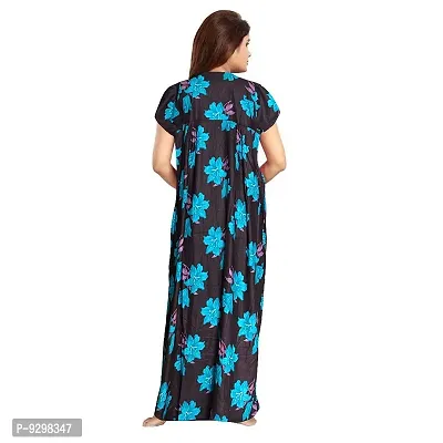 jwf Women Full Length Cotton Sleepwear Nighty (Multicolour L-XL) -Combo Pack of 2 Pieces-thumb5