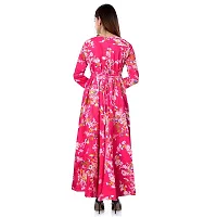 jwf Women's Rayon Gown (Multi Color)-thumb1