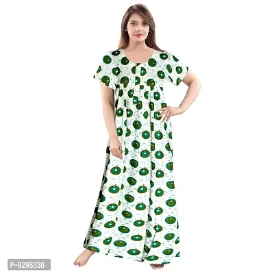 jwf Cotton Printed Attractive Maternity Sleepwear Maxi Nighty-thumb4