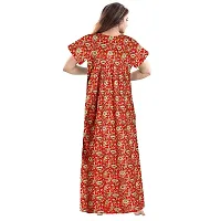 jwf Women's Pure Cotton Printed Full Length Attractive Maxi Nightdresses ( Combo Pack of 2 PCs.)-thumb4