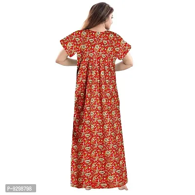 jwf Women's Pure Cotton Printed Full Length Attractive Maxi Nightdresses ( Combo Pack of 2 PCs.)-thumb5