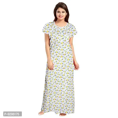 jwf Women's Cotton Nighty (Multicolour | Large)