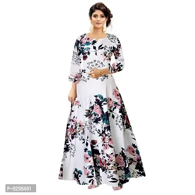 jwf Women's Maxi Dress (GN1233 XL_White,Pink_X-Large)