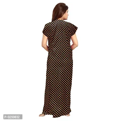 jwf Women's Cotton Printed Attractive Maternity Wear Comfortable Maxi Nightdresses ( Combo Pack of 2 PCs.)-thumb3