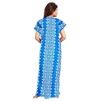 jwf Women's Pure Cotton Regular Jaipuri Maxi Nightdress (Multicolor, Free Size)-thumb4