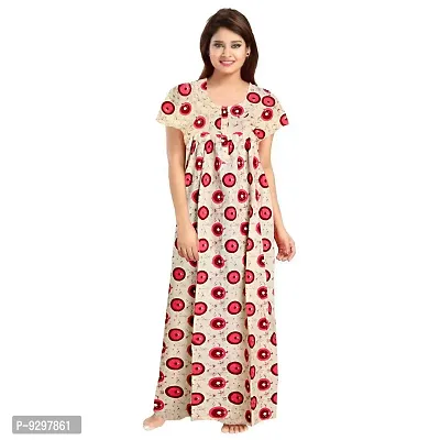 jwf Cotton Printed Attractive Maternity Sleepwear Maxi Nighty-thumb4