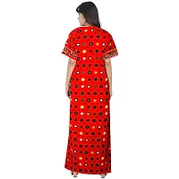 jwf Jaipuri Cotton Printed Maternity Front Zipper Full Length Maxi Nighty Gown (Pack of 2)-thumb4