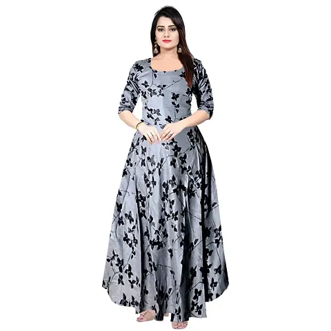 Stunning Rayon Stitched Gown For Women