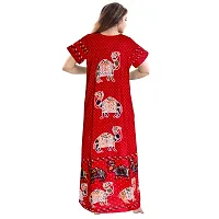 jwf Women's Pure Cotton Gujri Printed Attractive Maxi Nightdresses ( Combo Pack of 2 PCs.)-thumb4