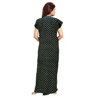 jwf Women's Half Sleeves Cotton Floral Print ZMaxi/Nighty/Night Dress|Nightwear for Womens (Combo of 2)-thumb2