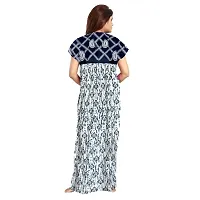 jwf Women's Cotton Printed Maxi Nightwear, Nightdress Free Size, (Pack of 2)-thumb2