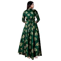 jwf Women Stylish Round Neck Anarkali Long Gown Kurties Dresses (Free Size Upto XXL)-thumb1