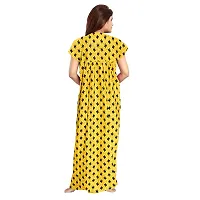 jwf Women's Cotton Printed Midi Night Dress (SON_7037 XL_Multicolor_Free Size)-thumb1