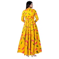 jwf Floral Maxi Dress for Women/Girls Yellow-thumb1