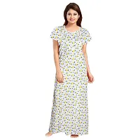 jwf Women's Cotton Nighty (Multicolour | Large)-thumb1