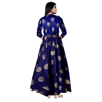 jwf Women Stylish Round Neck Anarkali Long Gown Kurties Dresses (Free Size Upto XXL)-thumb1