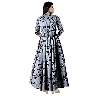 jwf Women Stylish Round Neck Anarkali Long Gown Kurties Dresses (Free Size Upto XXL)-thumb1