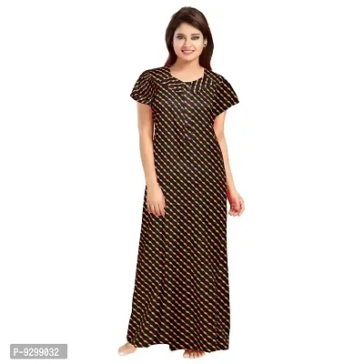 jwf Women's Cotton Printed Attractive Maternity Wear Comfortable Maxi Nightdresses ( Combo Pack of 2 PCs.)-thumb2