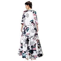 jwf Women's Maxi Dress (GN1233 XL_White,Pink_X-Large)-thumb1
