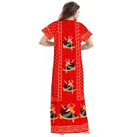 jwf Women's Pure Cotton Gujri Printed Attractive Maxi Nightdresses ( Combo Pack of 2 PCs.)-thumb2