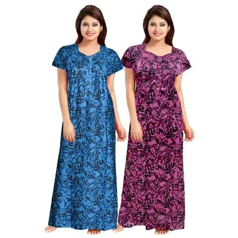 New In 100% cotton Ethnic Gowns 