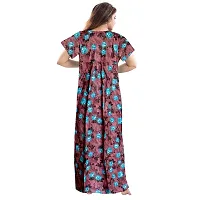 jwf Women's Pure Cotton Printed Attractive Maxi Nightdresses ( Combo Pack of 2 PCs.)-thumb2