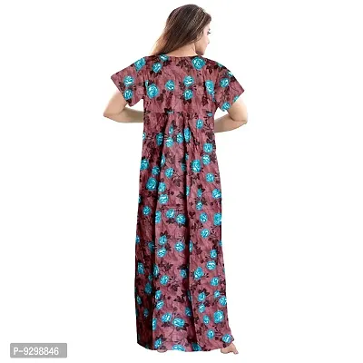 jwf Women's Pure Cotton Printed Attractive Maxi Nightdresses ( Combo Pack of 2 PCs.)-thumb3