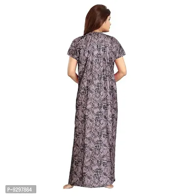 jwf Casual Wear Pure Cotton Maxi Nighty for Women-thumb3