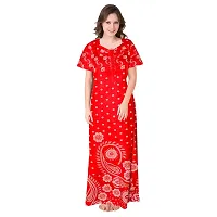 jwf Women's Cotton Printed Attractive Maternity Wear Comfortable Maxi Nightdresses ( Combo Pack of 2 PCs.)-thumb3