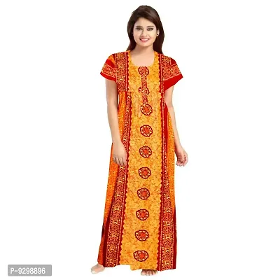 jwf Women's Pure Cotton Regular Maternity Nighty Jaipuri Night Gown Nighty (Free Size ( Upto XXL )-thumb4