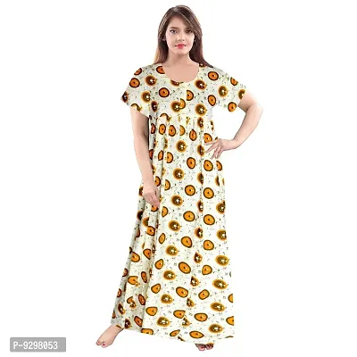 jwf Cotton Printed Attractive Maternity Sleepwear Maxi Nighty-thumb2