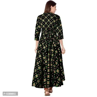 jwf Women Rayon Casual Wear Western Maxi Dress Gown for Girl/Women/Ladies-thumb2