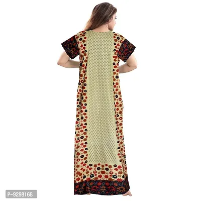 jwf Cotton Printed Attractive Maternity Sleepwear Maxi Nighty-thumb5