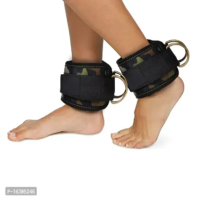 CORSO Ankle Straps with Metal D-Rings for Cable Machine, Kickbacks and Glutes Workouts